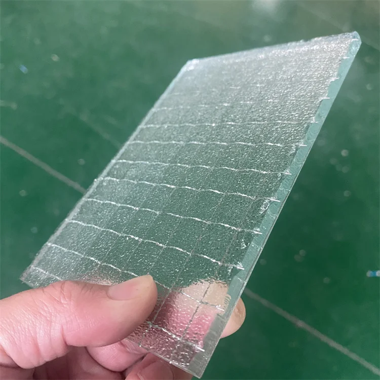 Safety Fireproof wire mesh laminated glass with metal insert 120 minutes fire resistant glass