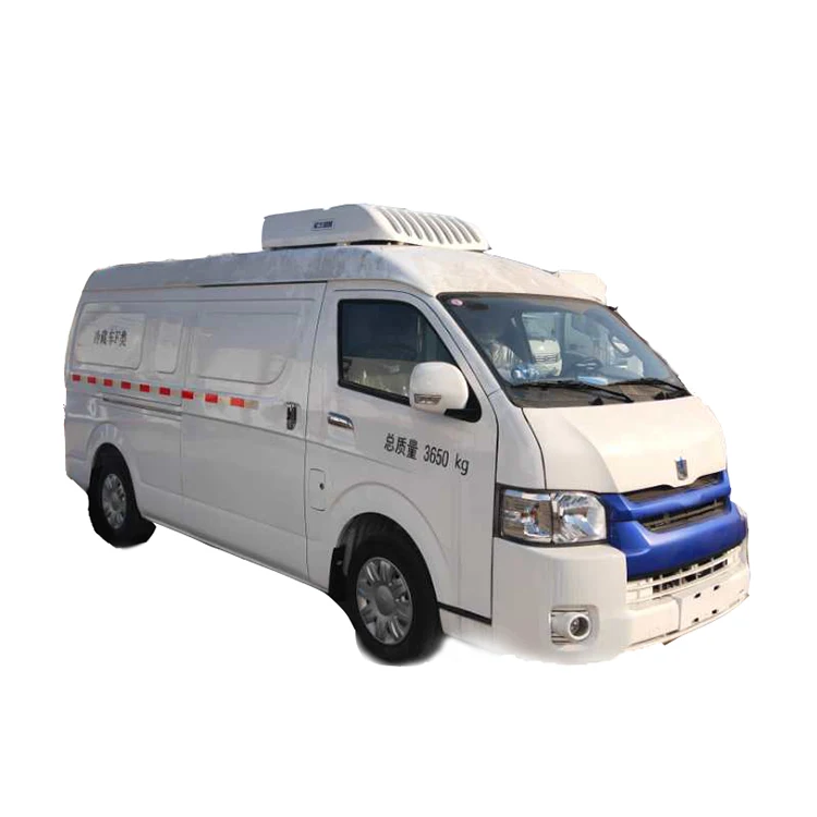 Bai Qin 4x2 5 cbm new energy electric refrigerated box truck for sale