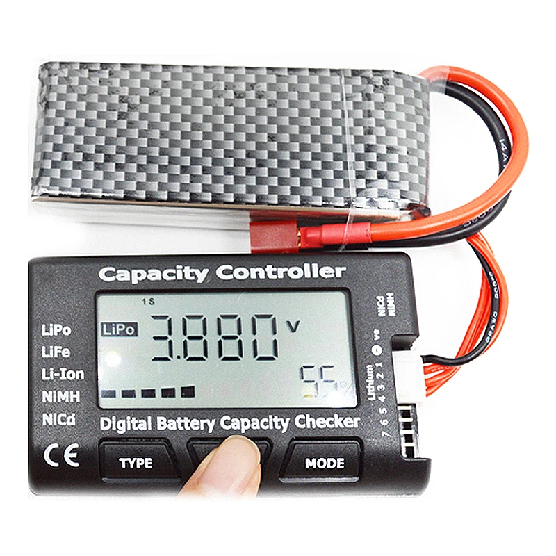 RC CellMeter-7  Digital Cell 2-7S Battery Voltage Tester For Lipo LiFe Li-ion Nicd NiMH Battery Capacity Checking