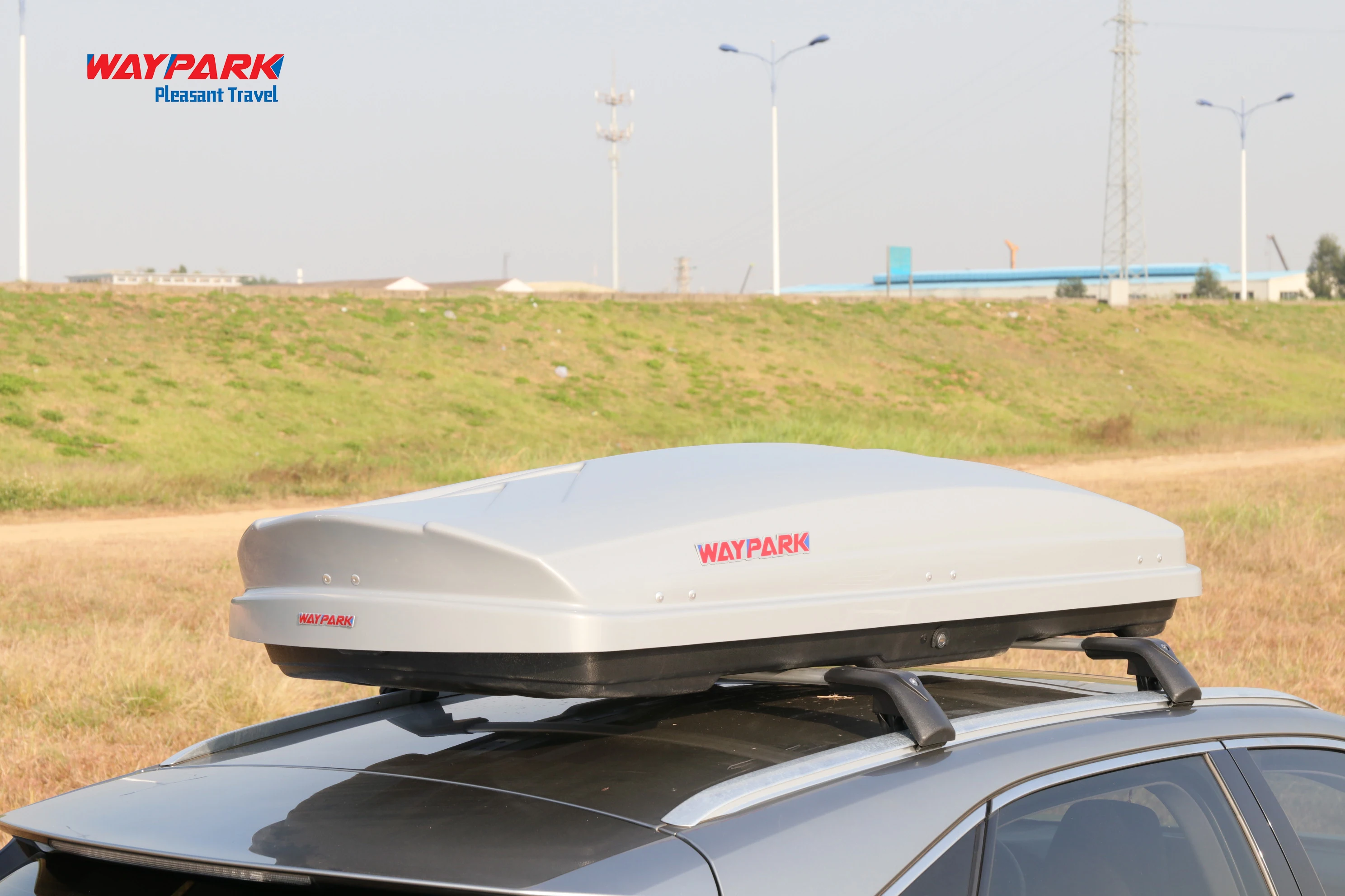 Custom High Quality 700L White Large Capacity Car Luggage Roof Box ABS Plastic Roof Cargo Box For Car