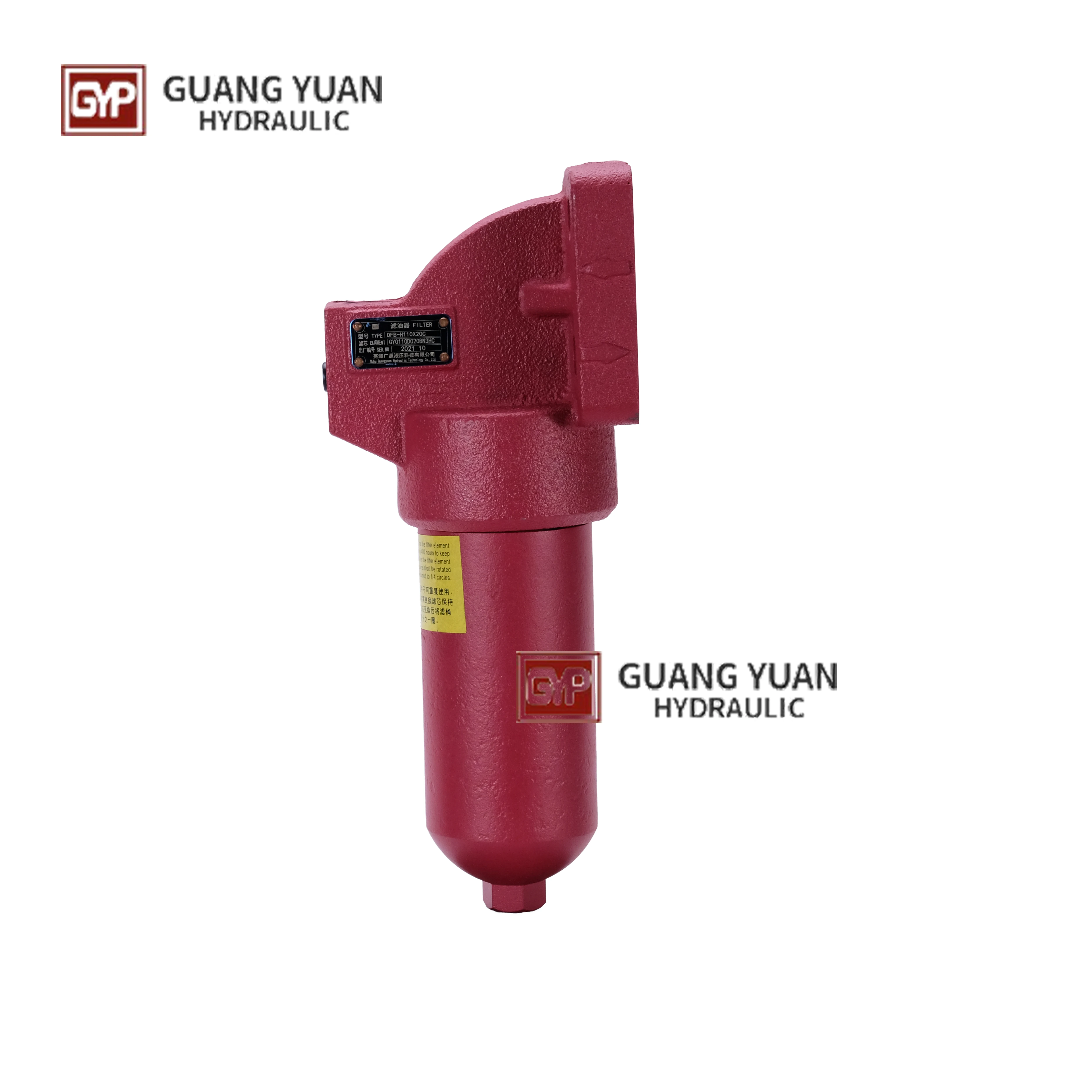 DFW330QE050D, 330l/min, 50um, Hydraulic system valve block filter, used in high pressure situations