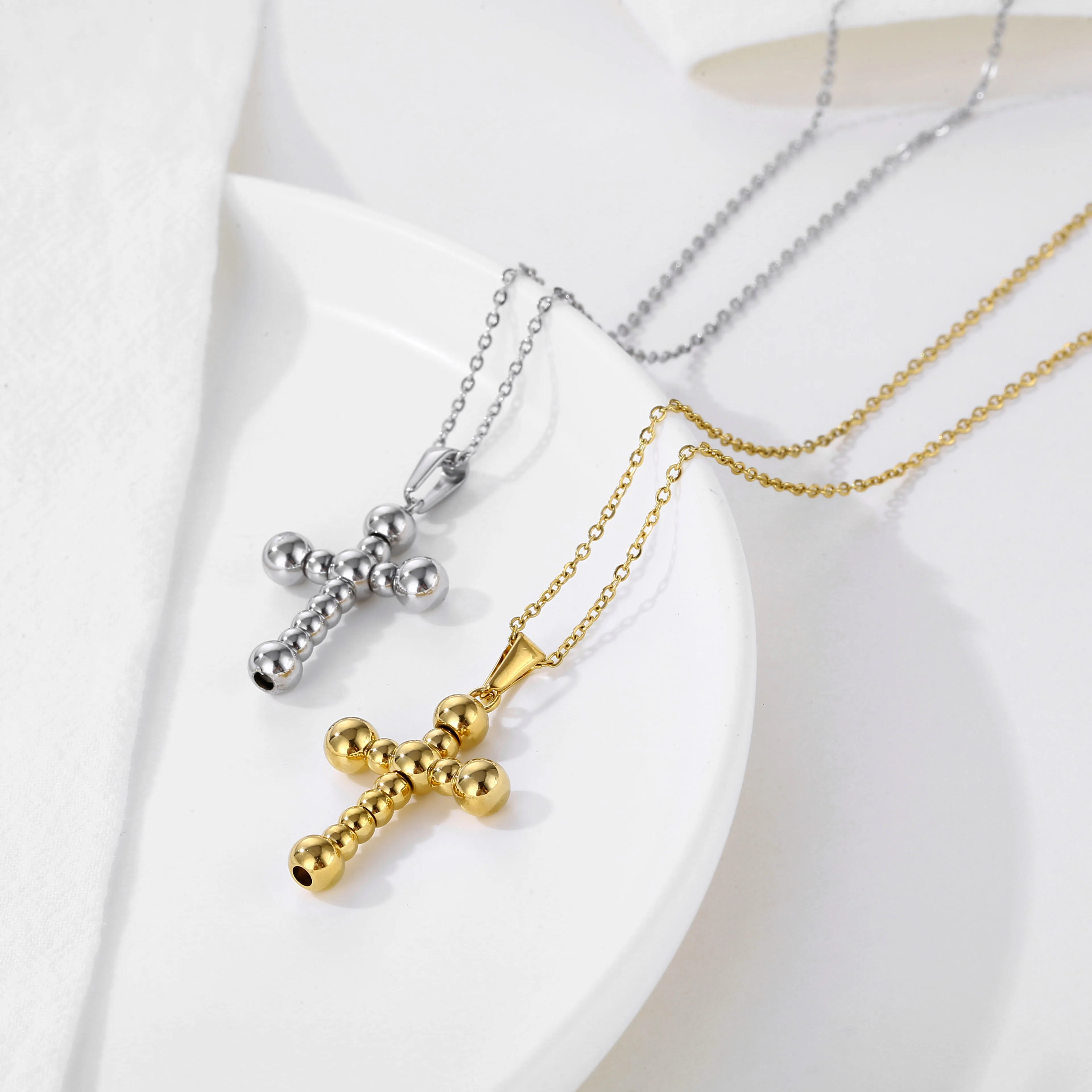 Fashion Trendy Bohemian Sea Ocean Conch Snail Shell Charm Pendant Chain Necklace Waterproof 18K Gold Jewelry For Women Girls