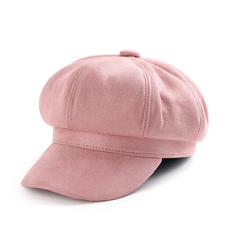 Wholesale Casual Beret Ladies Artificial leather Women