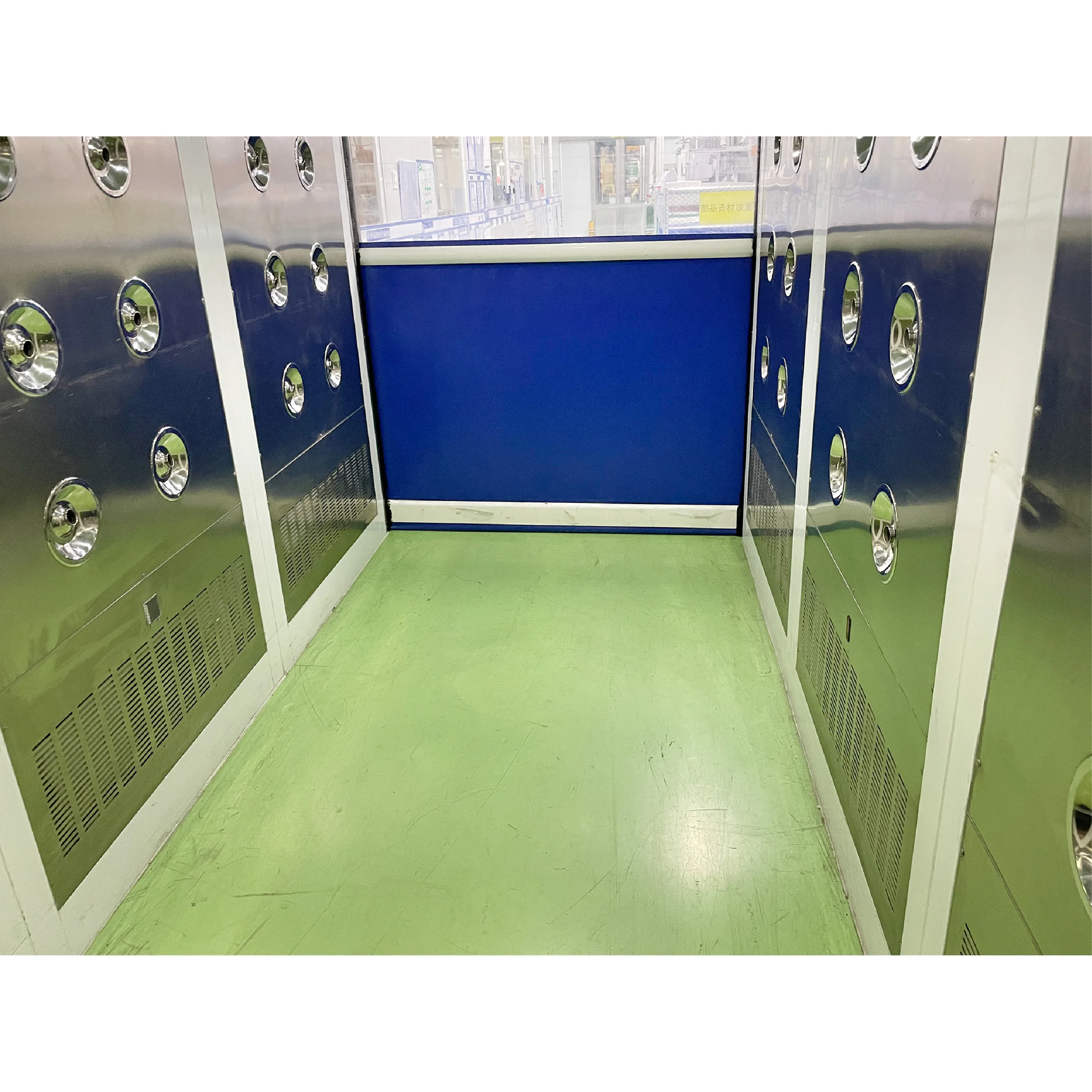 PVC Curtain Roll Up Door Air Shower Workshop Entrance Rolling Shutter Fast High Speed Air Shower