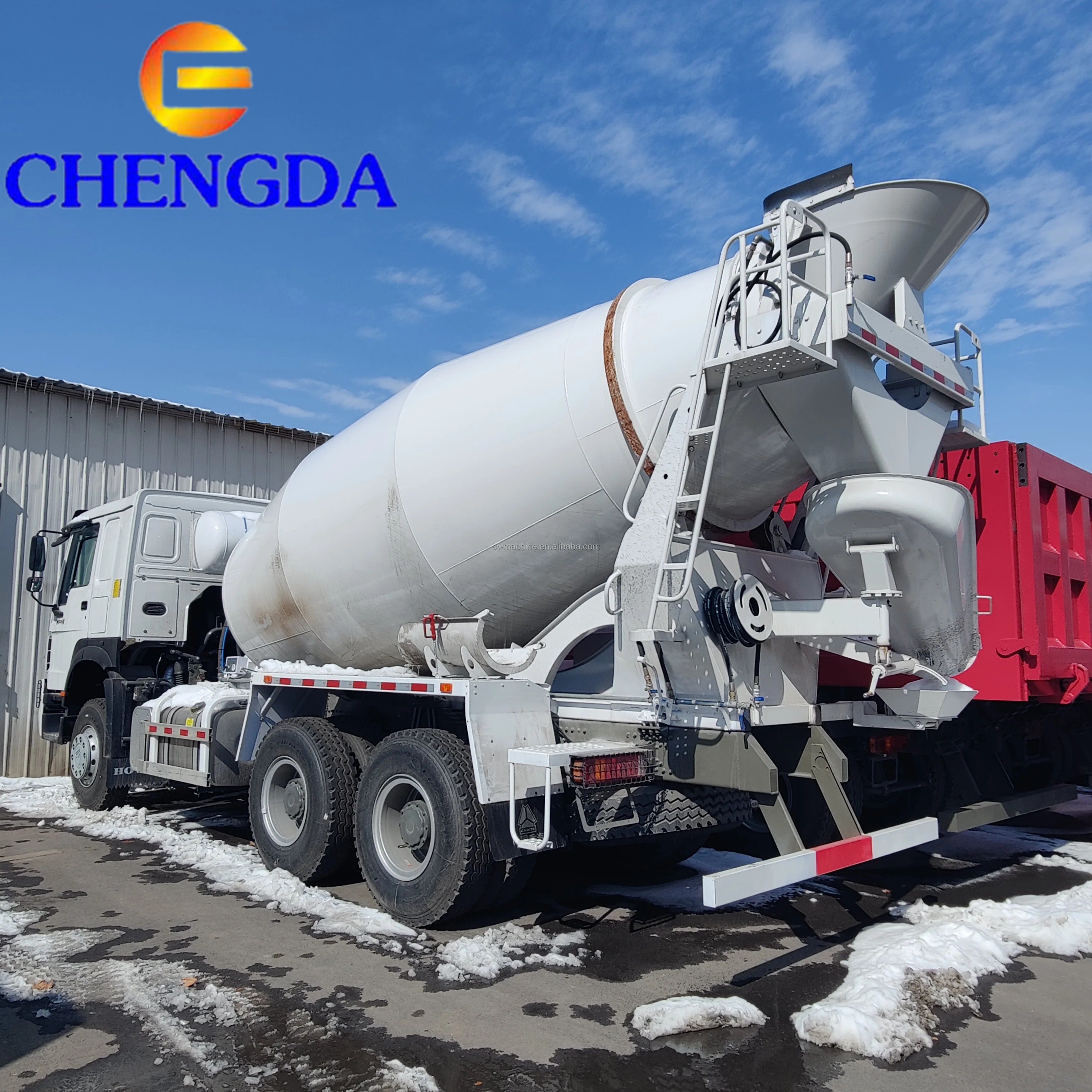 Новый Howo 6x4 Шасси цементный Бетономешалка объемный дизельный двигатель 20 м3 смеситель прицеп-цистерна грузовик