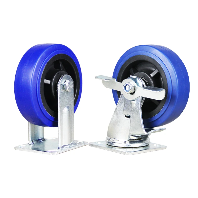 Heavy-Duty Caster  Width 50mm Silent Wheel 4568 Inch TPR CASTERS