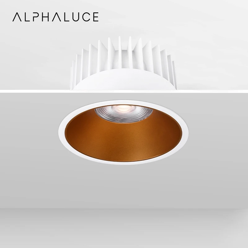 ALPHALUCE 33W Waterproof Led Down Light Dimmable Outdoor Recessed Ceiling Downlight Ip65