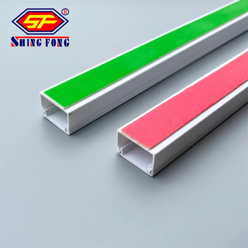 Full Size PVC Cable Tray Cover Solid Cable Duct 20x10mm pvc electric canals