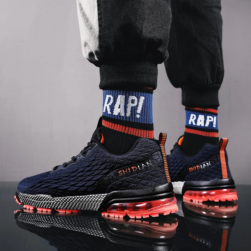 Popular ultralight running shoes marathon air cushion large sneakers