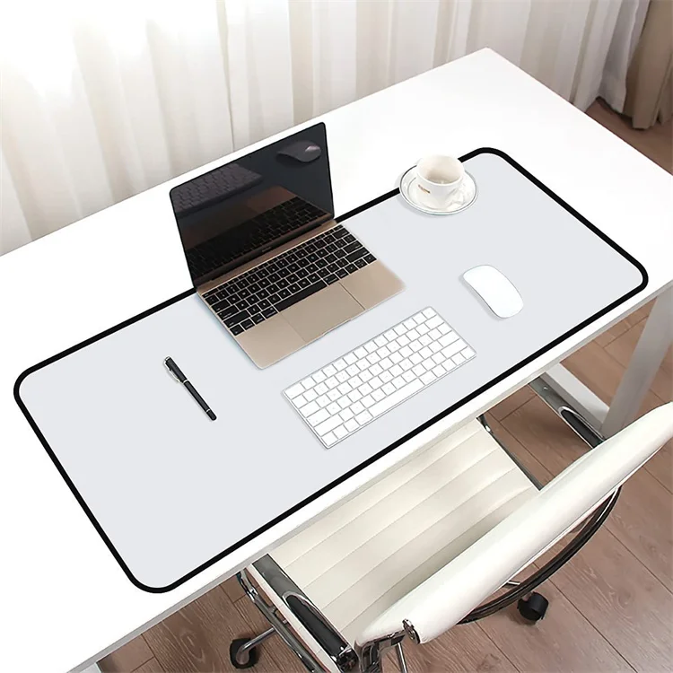 Large White Non-Slip Gaming Mousepad Customized Blank Sublimation Desk Mouse Pad