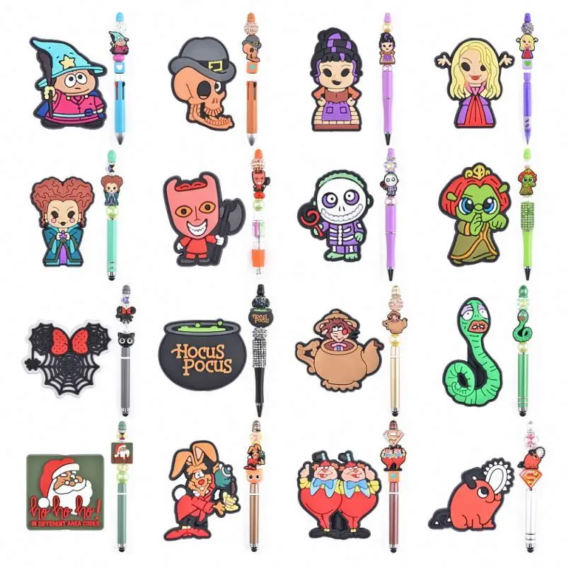 2024 hot selling New Design silicone focal beads horror Silicone Beads For Pen Making jack focal beads