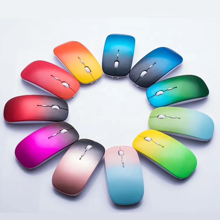  Silent Matte Gradient Mouse PC Wireless