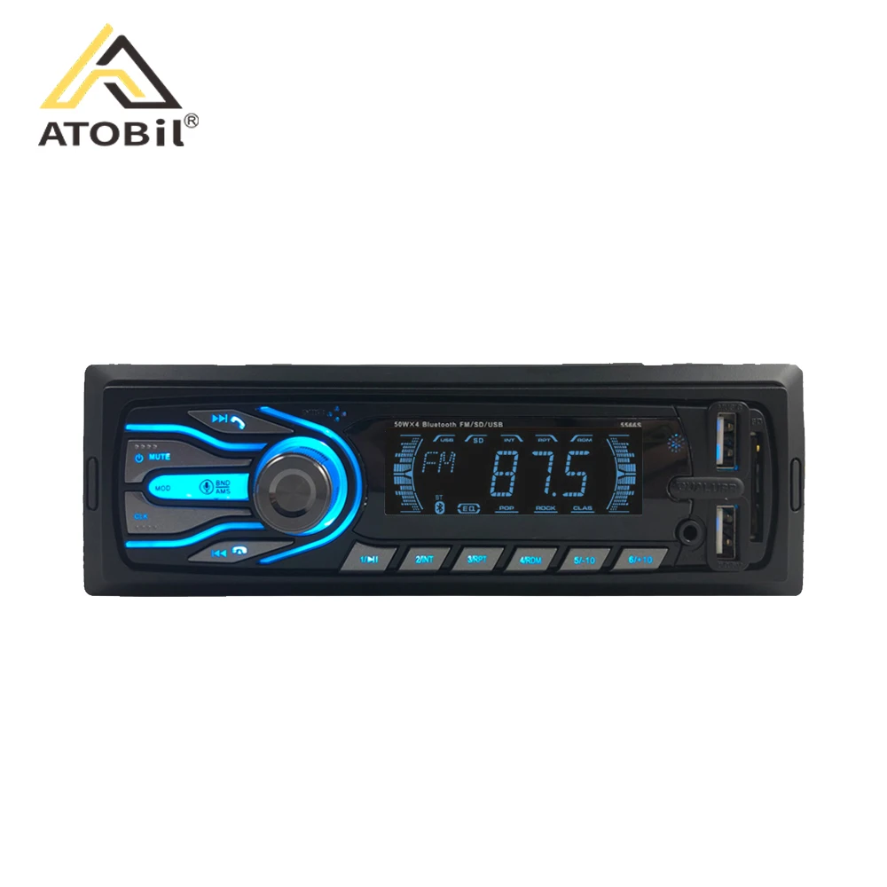 Автомагнитола 1din 7388ic, стерео-система с ЖК-дисплеем, с поддержкой bluetooth, FM-радио, 2USB-порта, с фиксированной панелью