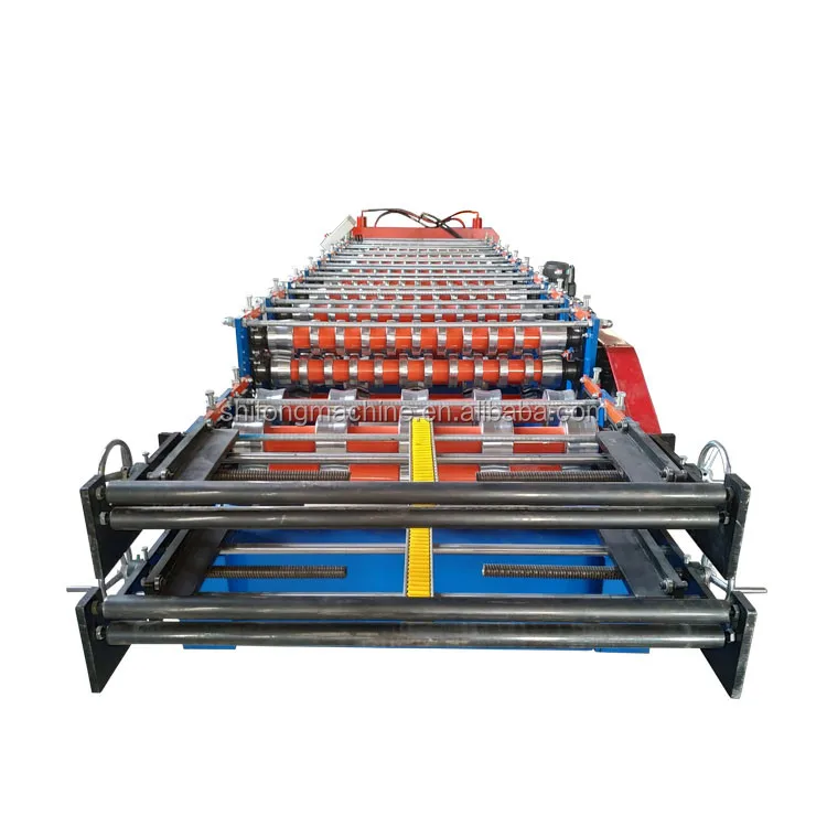 988-1000 corrugated sheet double layer roll forming machine automatic profile grape trellis roll forming machine