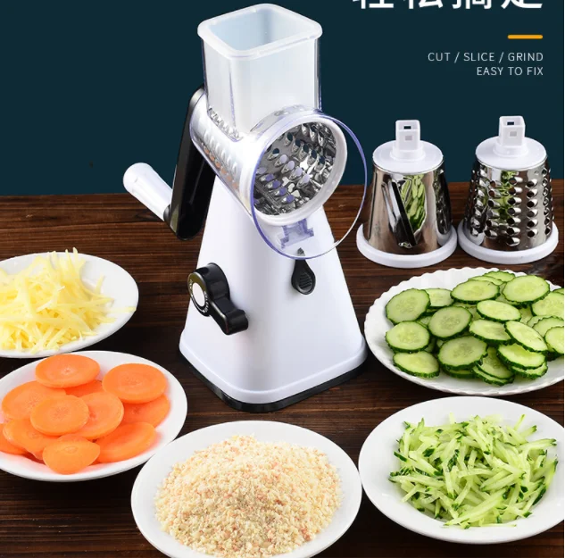 Household multi-function drum vegetable cutter potato shredded slicer grater kitchen artifact