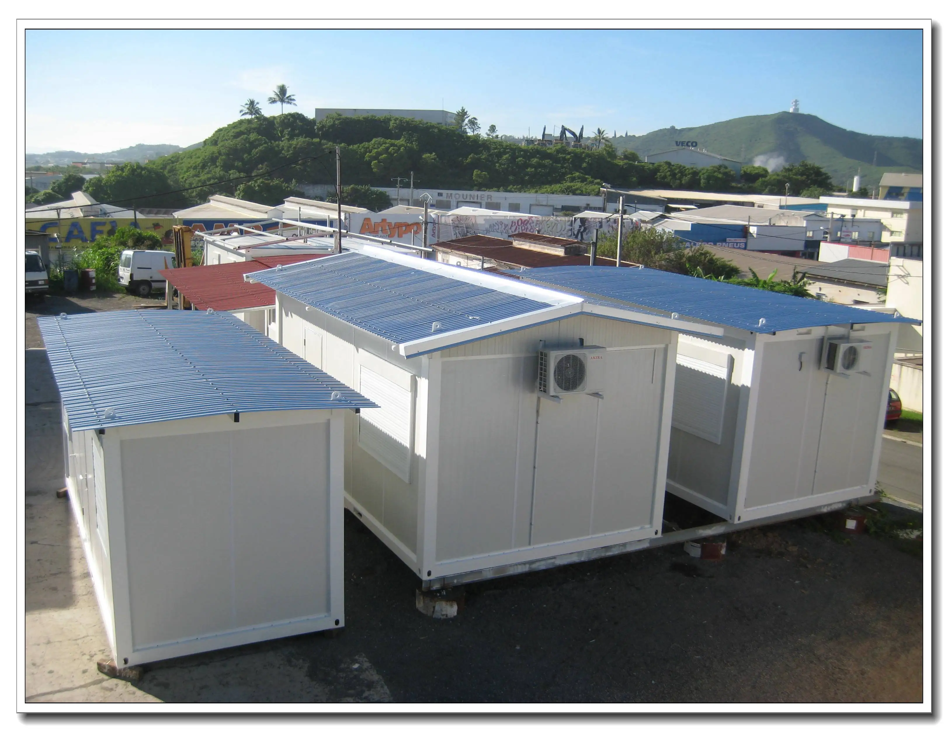 Earthquake proof easy to assemble sandwich panel construction material modern design prefab house suriname