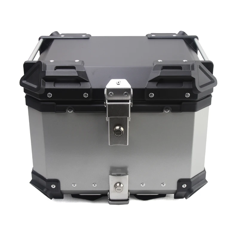 YK Factory direct wholesale motorcycle tail box customizable aluminum motorcycle tail box colorful aluminum alloy motorcycle box