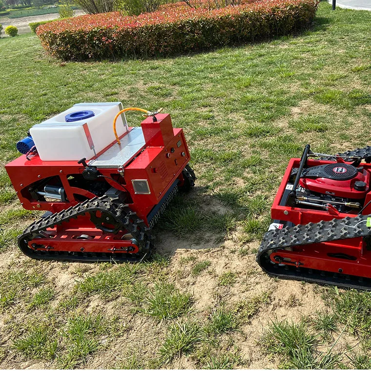 Factory Directly sale Gasoline Robotic Lawn Mower Crawler Remote Control Mower
