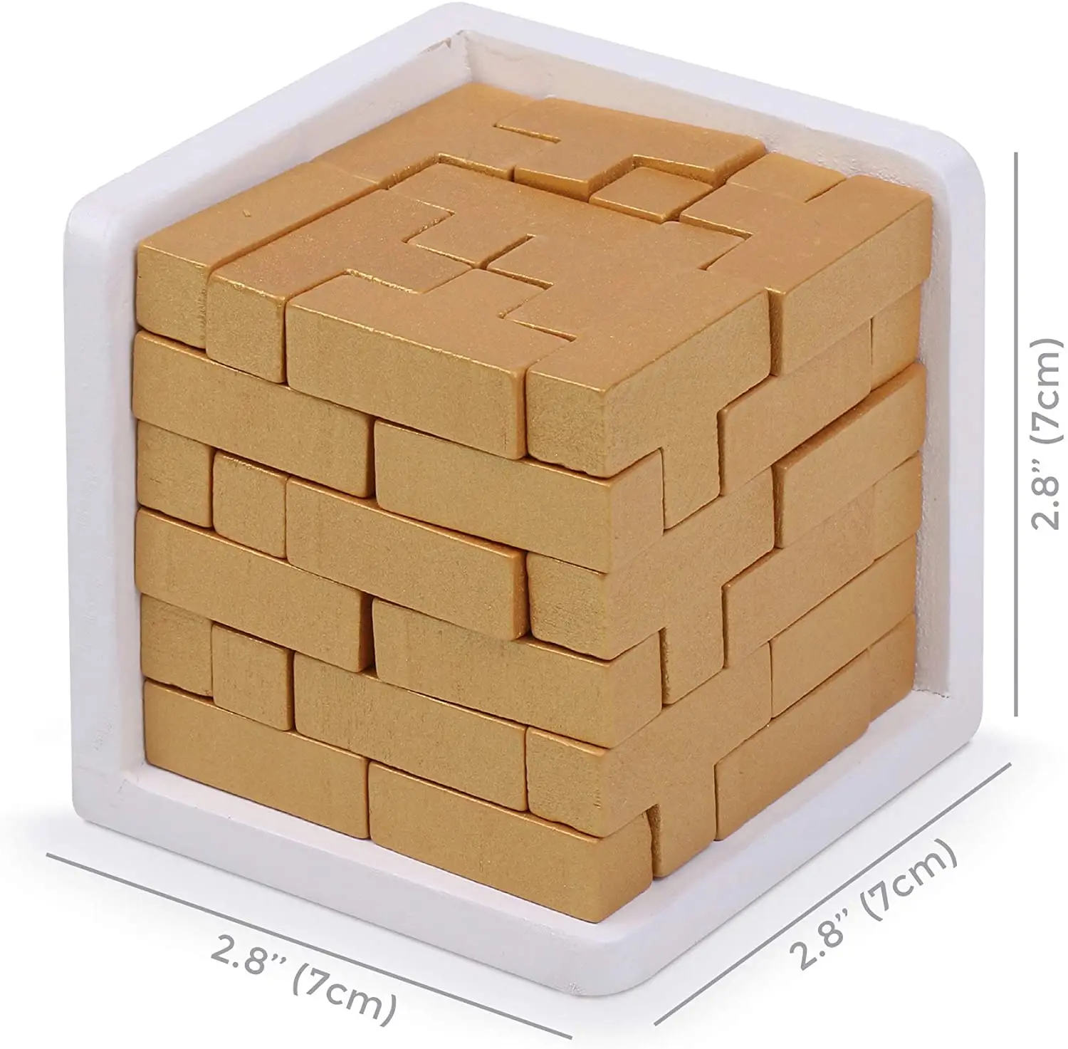 Wooden Brain Teaser Puzzles Wooden Blocks 3D Montessori Toys Intelligence Puzzle Educational Block Games For Kids And Adults