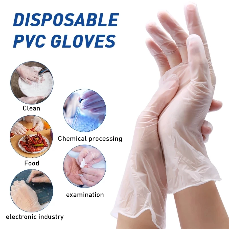 Disposable Gloves Cheap  Food Hand Vinyl Gloves PVC Powder Free Disposable Gloves