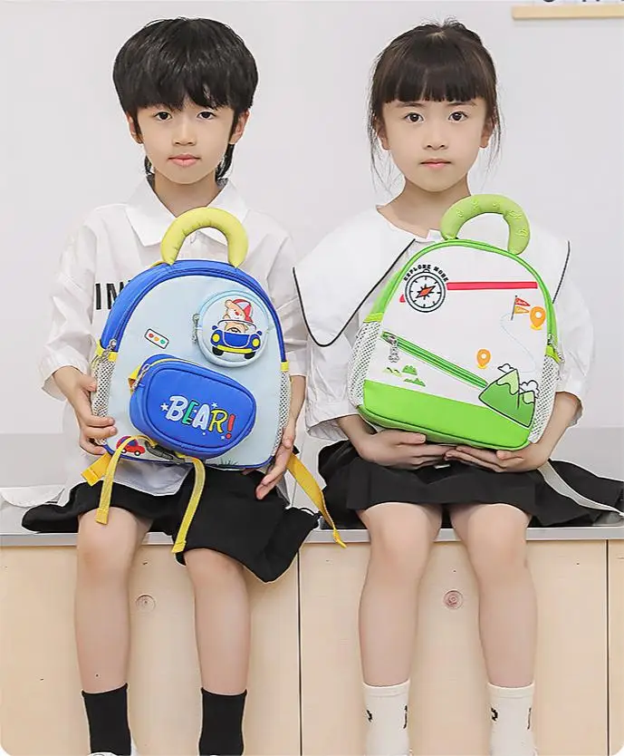 Custom New Kindergarten kids Children schoolbag for boys girls aged 3-6 cartoon cute animal backpack school bag for kids 2023