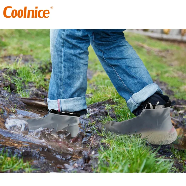 Amazon top sell silicone rain shoes cover water resistant rain waterproof shoes for rain season