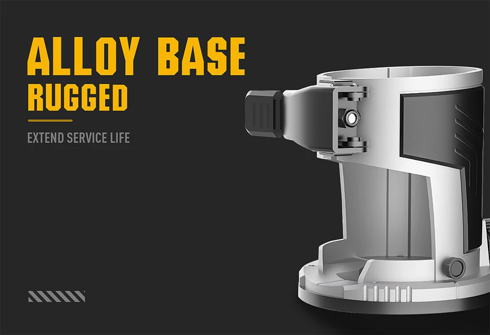 GSFIXTOP Cordless Adjustable Angle Aluminum Base Trimming Machine Bare Computer   21V with Cutting Depth 20MM