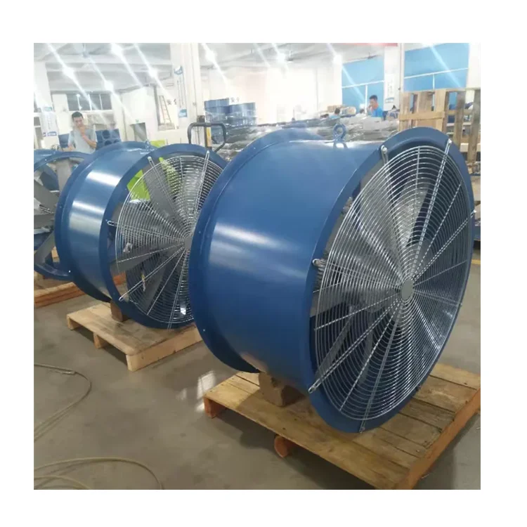 Carbon steel casing Aluminum blades Vane axial fans with aluminum fan blade axial fan