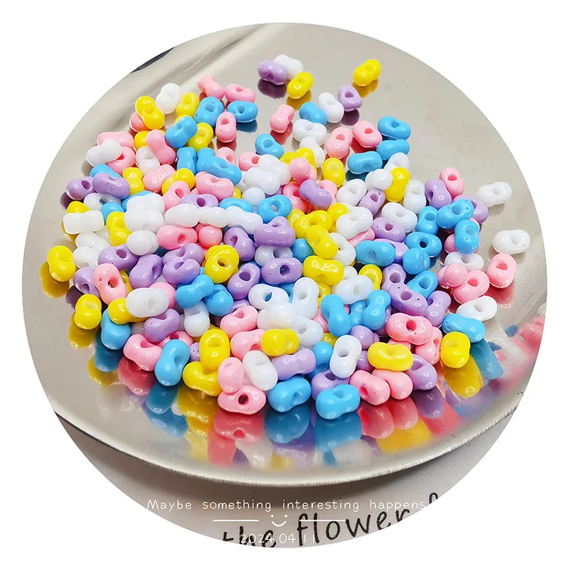 Diy Accessory 3*6mm Multicolor Loose Glass Seed Beads for Bracelet , Wholesale 10g/bag Solid Color Glass Peanut Beads for DIY