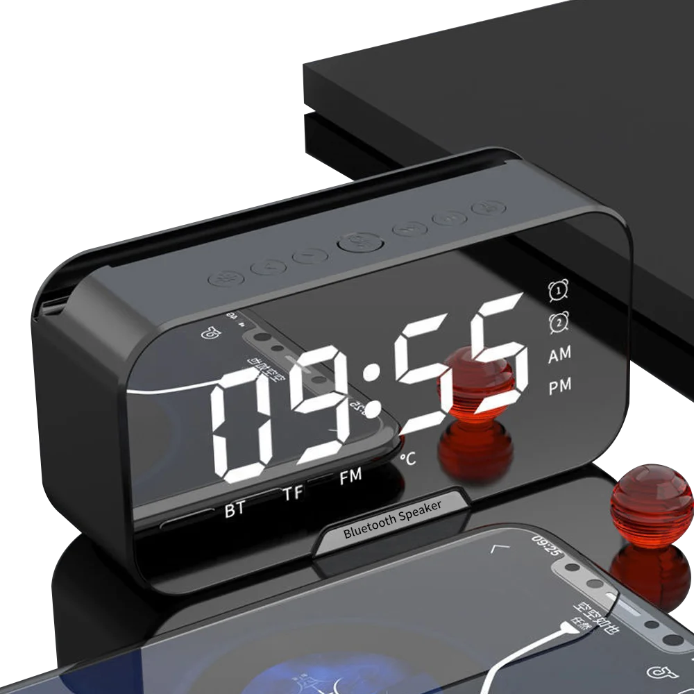 2024 ODM LOGO Speakers Bluetooth Small Portable Wireless Speaker clock Wireless  Speaker