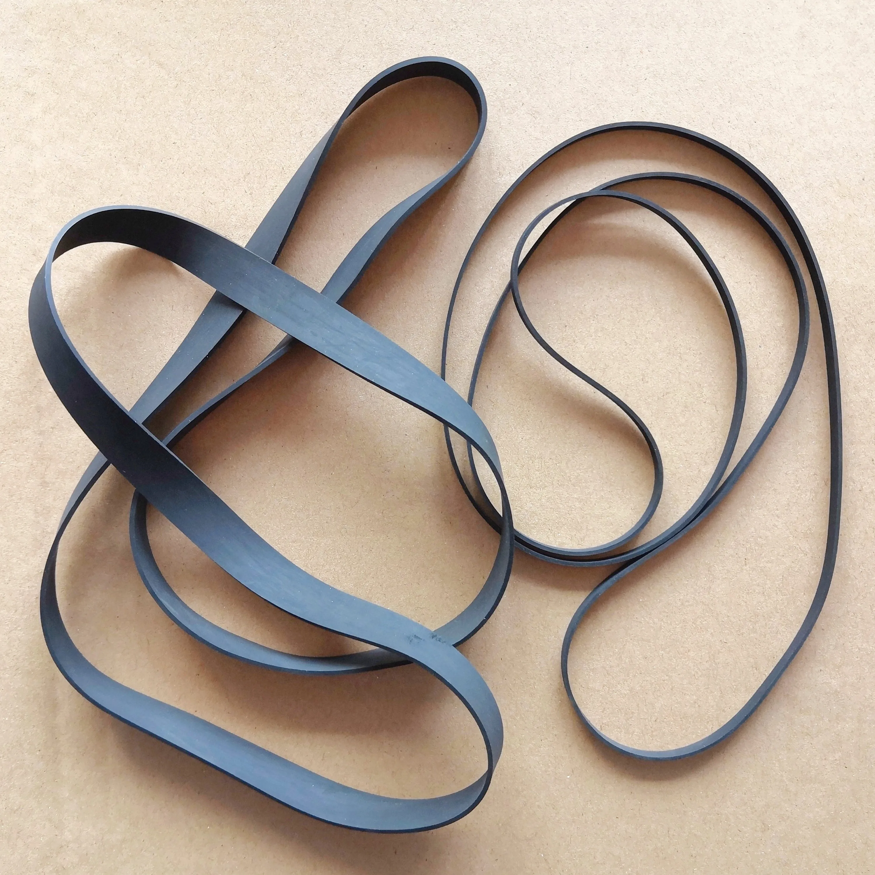 Folded length 180mm 1mm square rubber belts