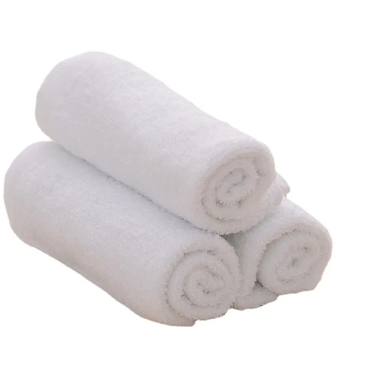 White Terry Cotton Hand Face Bath Towel Set Cheap SPA beauty Bulk Sale Soft Absorbent Towel