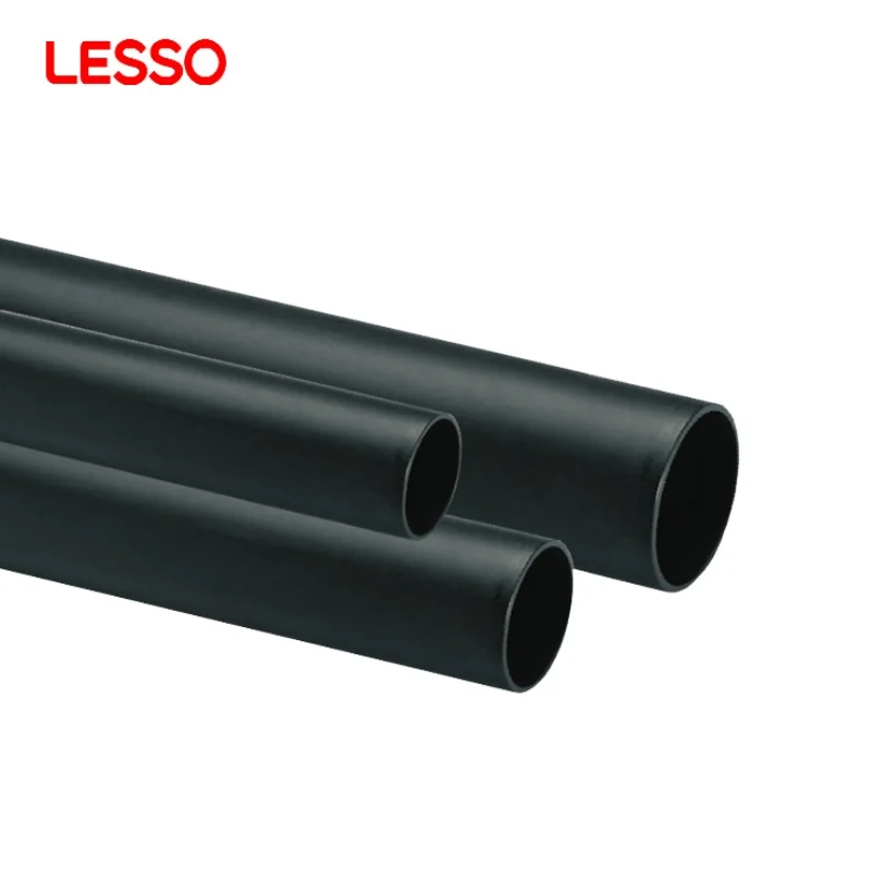 LESSO wholesale water supply drainage black plastic 900mm 14 inch hdpe pipe 100 meter roll