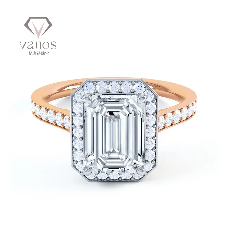 White Gold Diamond Wedding Ring Women China Customized Lab Grown Diamond Jewelry Rings