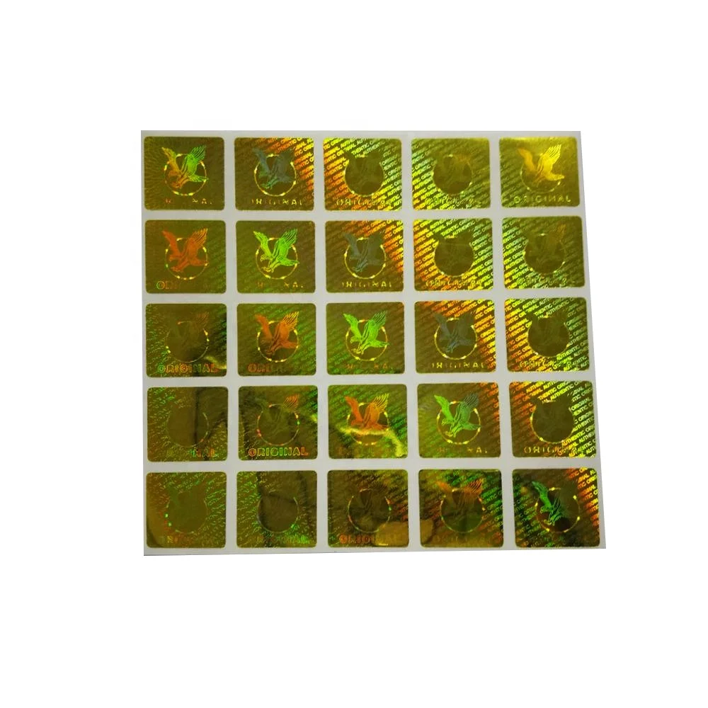 Custom Design Anti-counterfeiting Holographic Label 3D Hologram Sticker Printing
