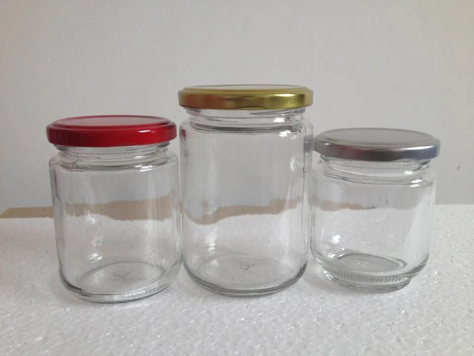 promotion Types Of Size Available Round Shape Glass Honey Pots Wholesale spicy jar mason jar