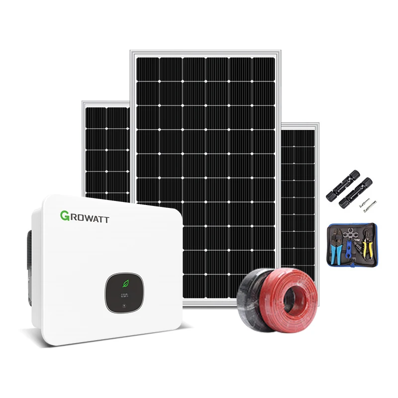 Growatt Mid 20ktl3-x 20 кВт Солнечная энергетическая система для дома на сетке гибридная Комплект