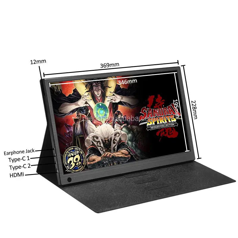 Kozh Usb Type-C Ips Fhd 15.6 Inch Portable Pc Monitor Screen Extender Portable Led Screen