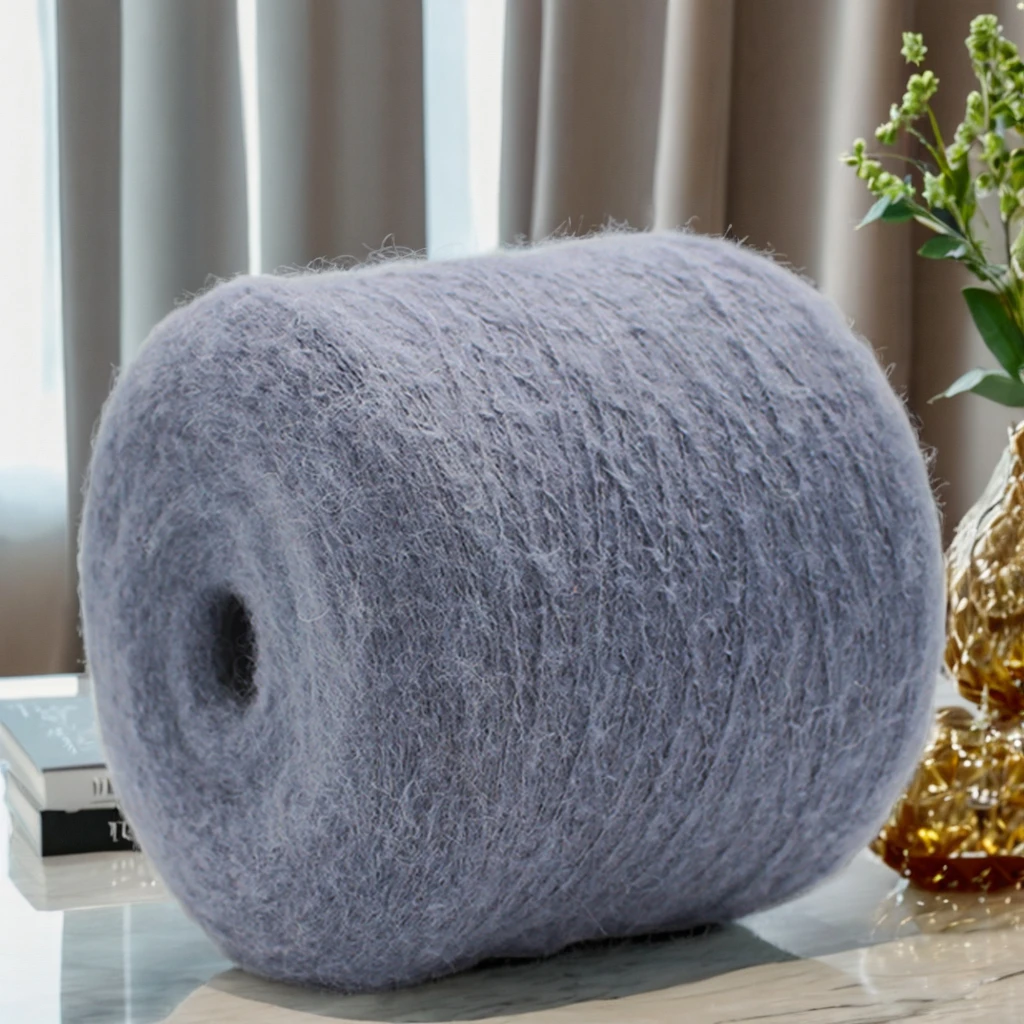 100% Alpaca Yarn Dyed Fancy Worsted Style Core Spun Chunky Wool for Hand Knitting Sewing Weaving Made from 100% Merino Wool