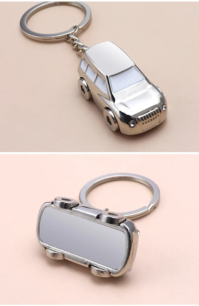 Custom Made Metal Racing Car Keychains Wholesale 3D Car Mold Keychain Key Ring As Promotional Gifts for Man