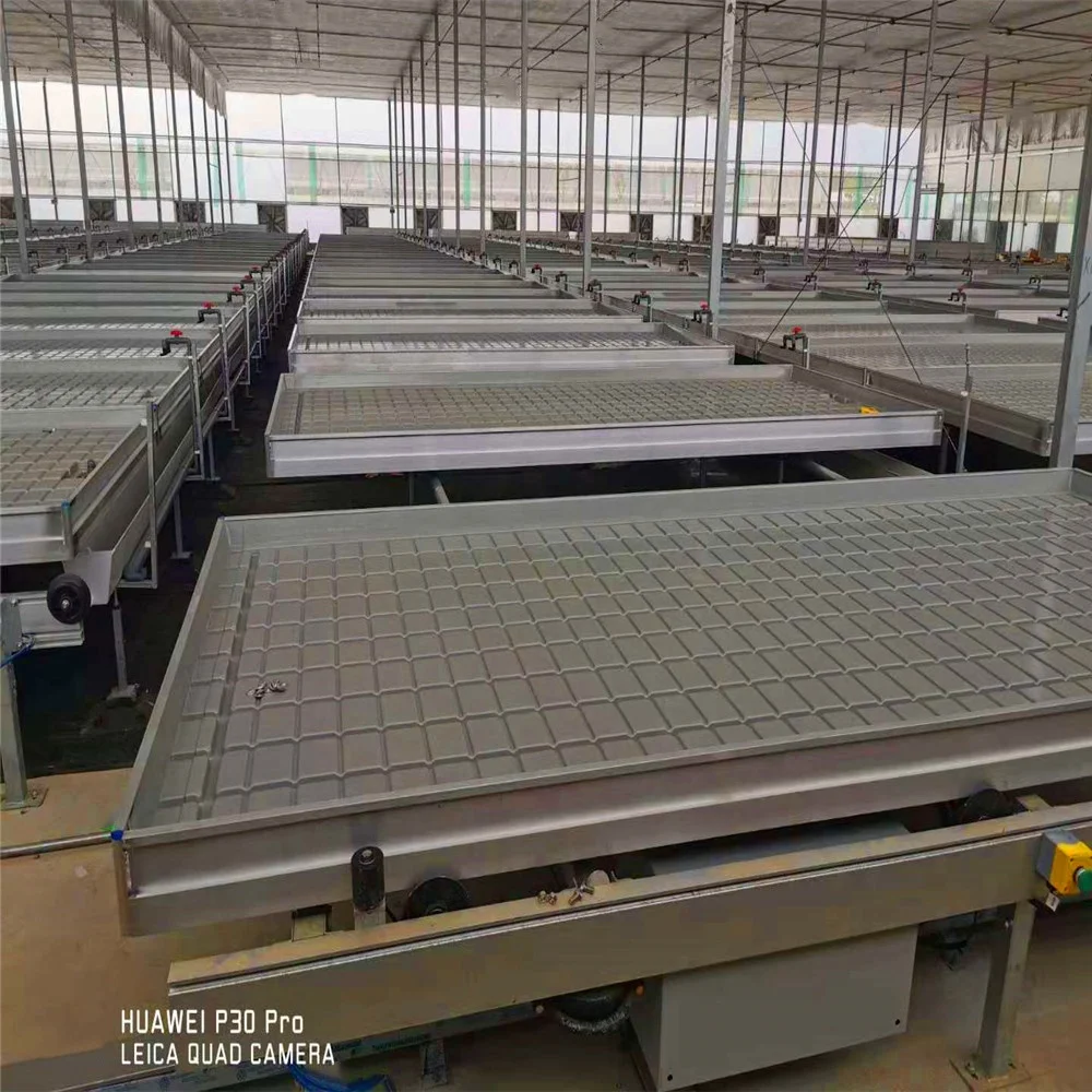 
greenhouse table planting automatic transportable table seed rolling tables for garden 