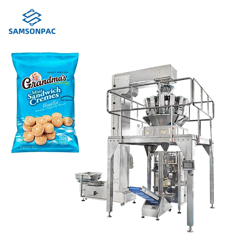 Automatic vertical granules food Oats cereal buns dumplings potato chips small biscuit red date Rice nuts packing machine