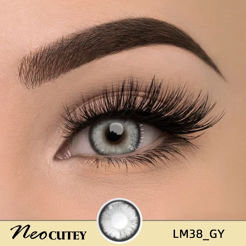 Korean Style Cosmetic Contact Lenses in Blue Black Gray Brown Eye Color for Yearly Use