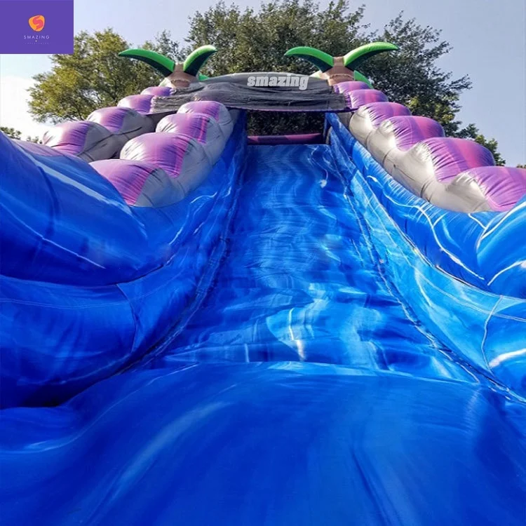 wholesale outdoor giant adults and children water slide inflatable commercial with pool