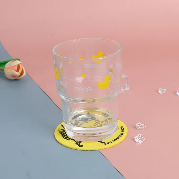 Custom Wool Felt Coaster Felt Round Coaster Felt Cup Coaster Set for drink felt