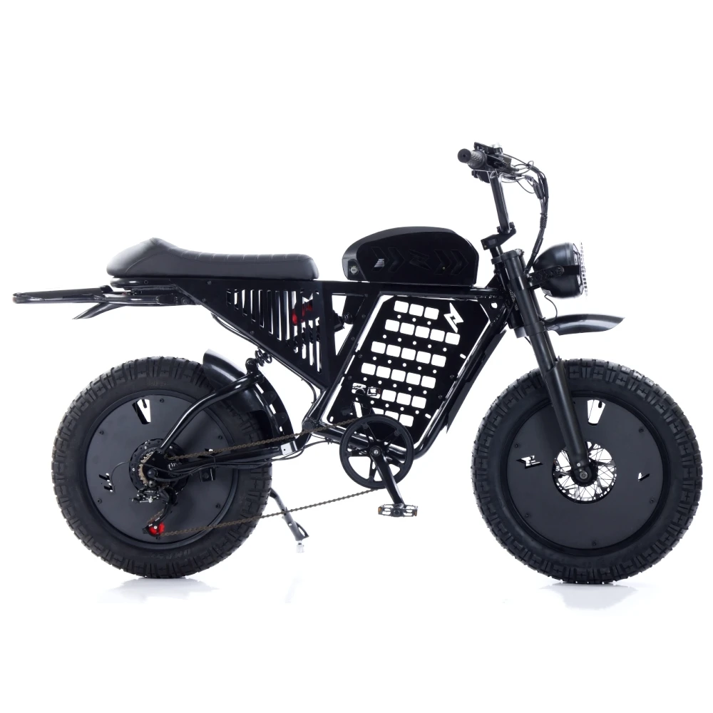 20 Inch Fat Tire 48v Electric Hybrid Road Bike New Trend E Bicycle with 1500W Motor and Long Range Lithium Battery in down Tube