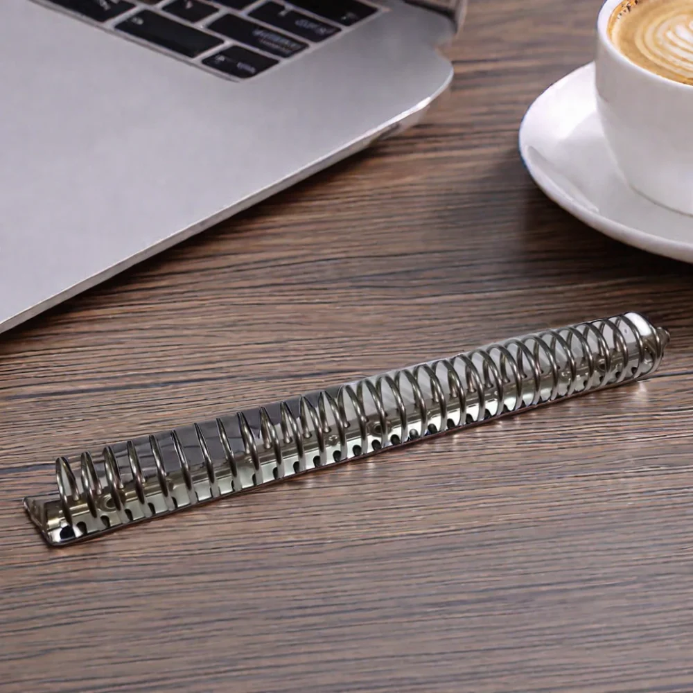 O-Shaped Iron Clip Document Binder Iron Ring Binding Clip Porous Folder Accessories