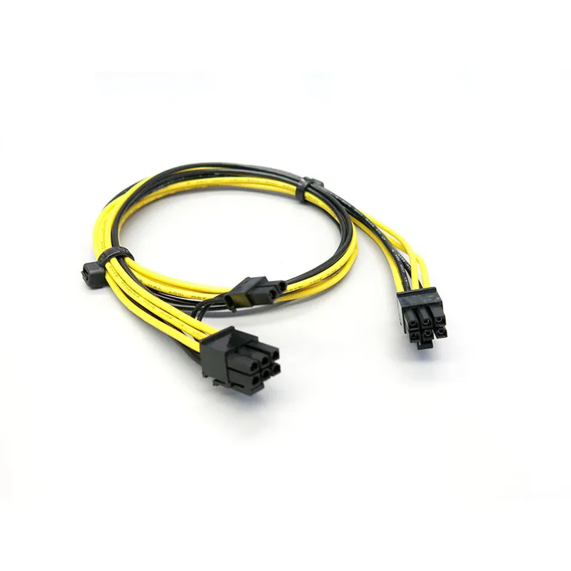  Высокое качество PCIE мужской 16awg GPU Кабель питания добыча 6 двойной 8 pin