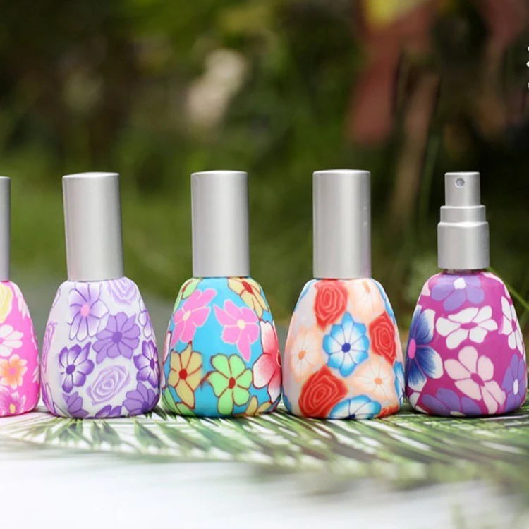 13ml Vintage Flower Refillable Atomizer Perfume Glass Sprayer Scent Bottle