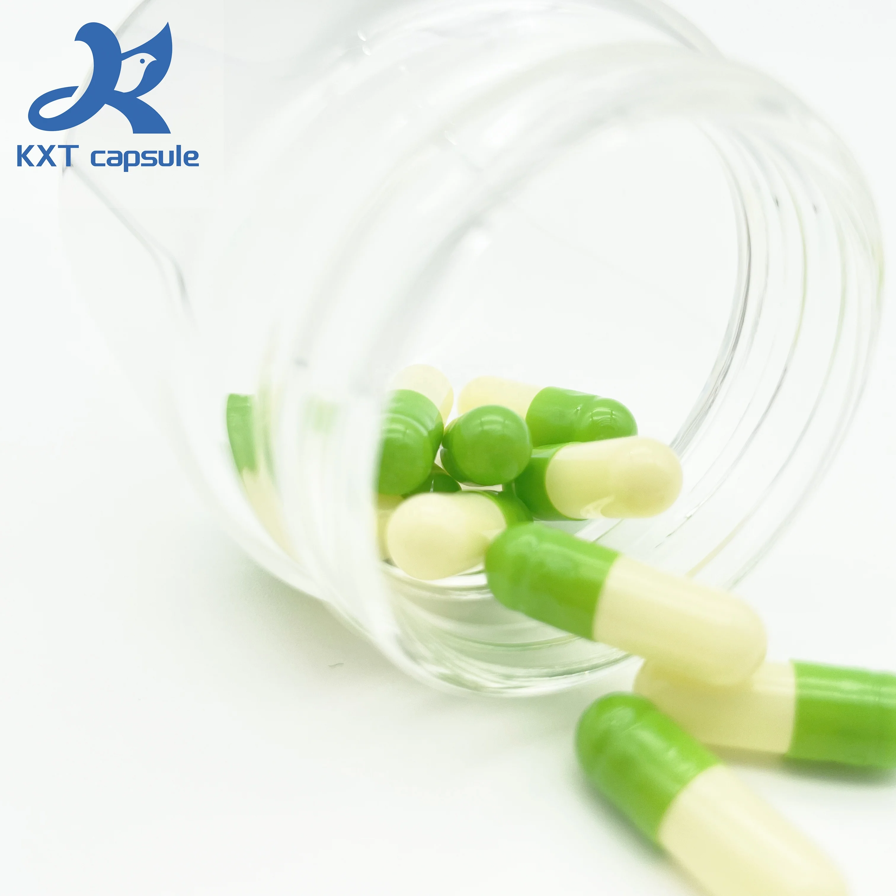 KXT Supply Separated Empty Capsules OEM Color Empty Gel Hard Gelatin Capsules Size #00 #0 #1 #2 #3 #4